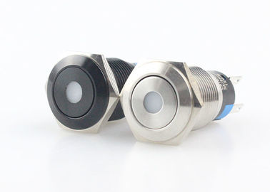 ضد آب مینیاتوری روشن کلید فشاری کلید حلقه سر بالا نوع LED