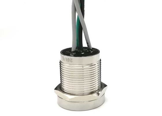 کلید فشاری دکمه پیزو لمسی LED Illumin 22 میلی متری فولاد ضد زنگ برای صنعت